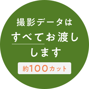撮影データはすべてお渡しします